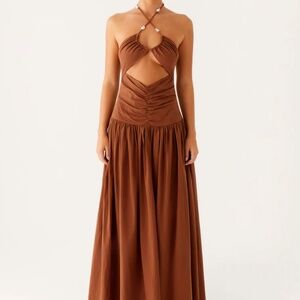 Peppermayo Exclusive - Paltrow Maxi Dress - Chocolate